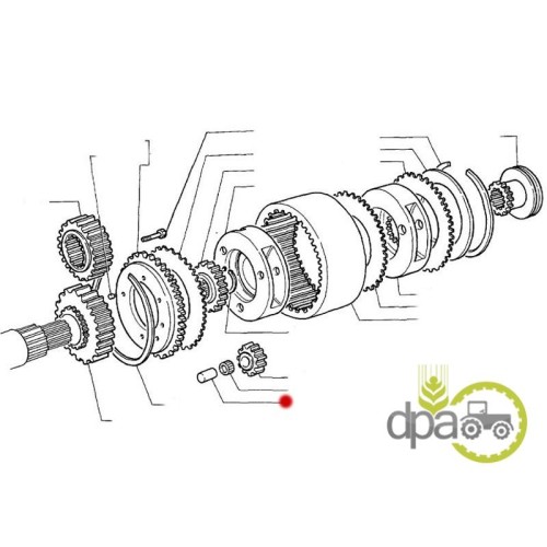 BOLT PINION REDUCTOR