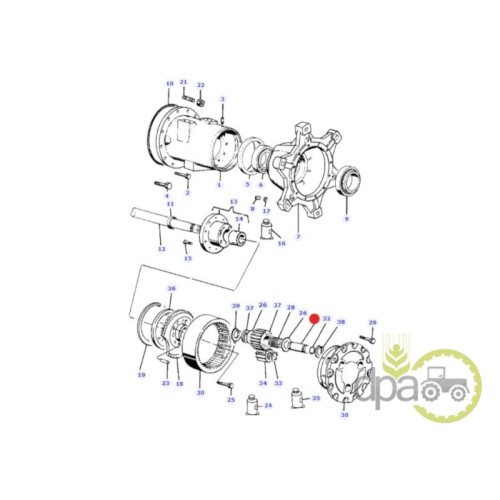 BOLT PINION SATELIT FATA