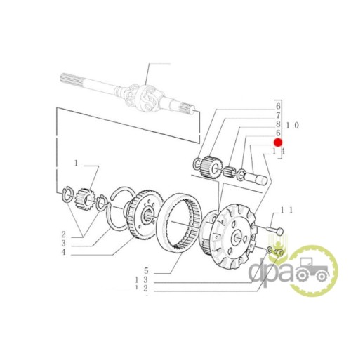 BOLT PINION SATELIT FATA