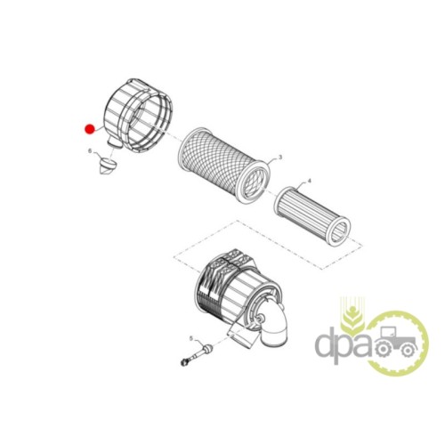 CAPAC CARCASA FILTRU AER