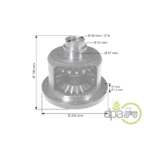 CARCASA DIFERENTIAL SPATE COMPLETA