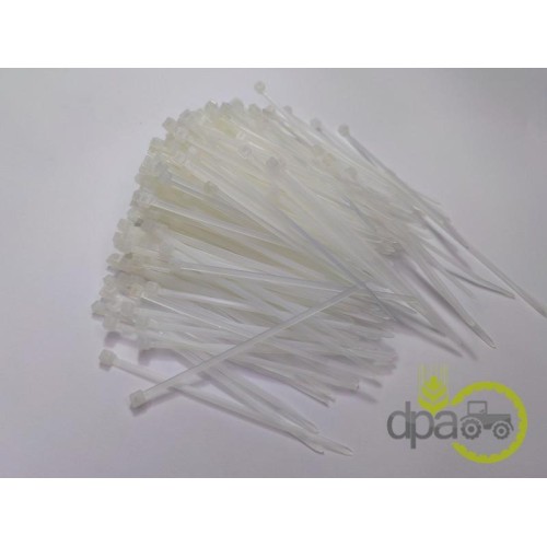 COLIER PLASTIC ALB 2.5X100MM