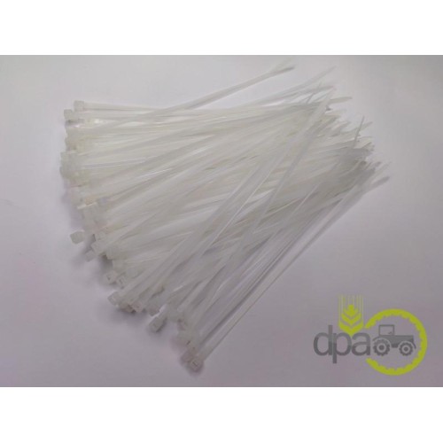 COLIER PLASTIC ALB 3.6X205MM