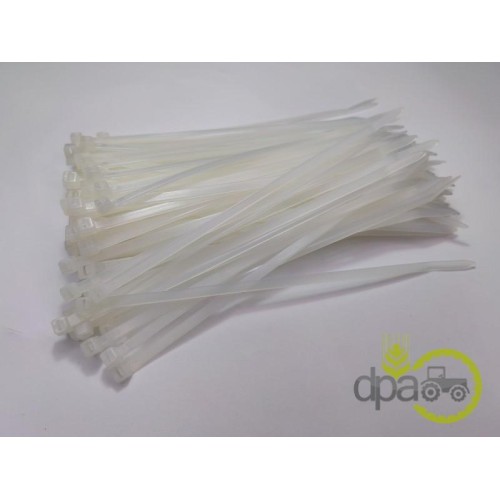 COLIER PLASTIC ALB 4.8X200MM
