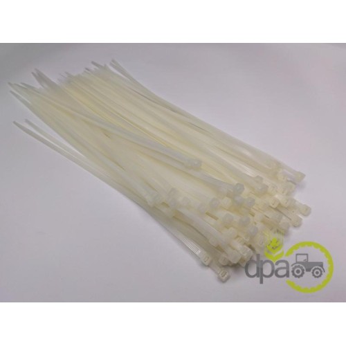 COLIER PLASTIC ALB 4.8X300MM