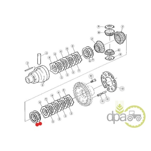DISC INTERMEDIAR AMBREIAJ PUNTE FATA