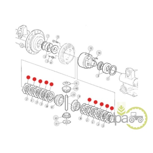 DISC INTERMEDIAR AMBREIAJ PUNTE FATA