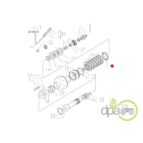 DISC INTERMEDIAR AMBREIAJ TRANSMISIE