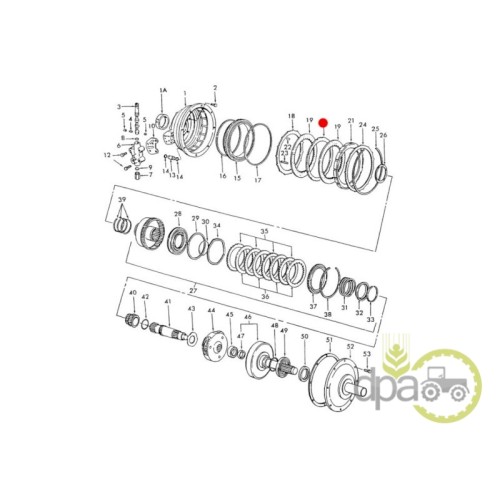 DISC INTERMEDIAR AMBREIAJ TRANSMISIE