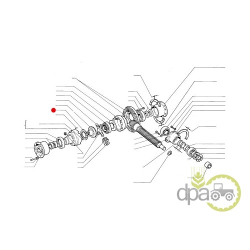 DISTANTIER PINION DIFERENTIAL SPATE