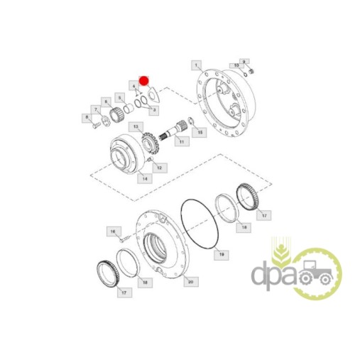 DISTANTIER PINION SATELIT FATA