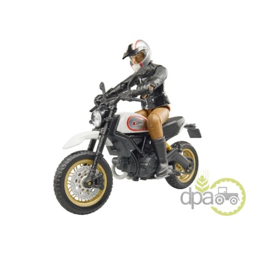 MOTOCICLETA CU MOTOCICLIST JUCARIE DUCATI DESERT SLED