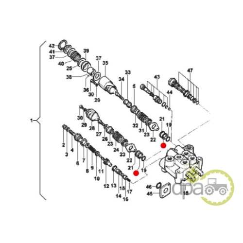 ORING DISTRIBUITOR HIDRAULIC