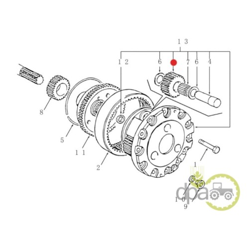 PINION SATELIT FATA