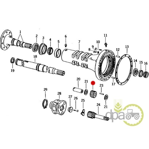 PINION SATELIT SPATE