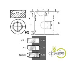 PISTON+SEGMENTI MOTOR