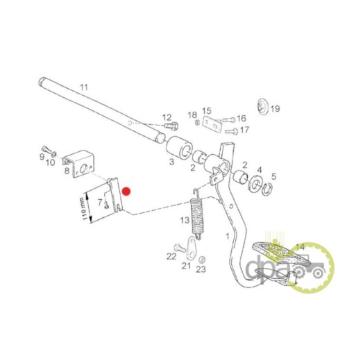 PLACUTA PEDALA AMBREIAJ