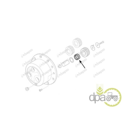 ROLA RULMENT REDUCTOR FATA (X10)