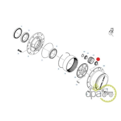 RULMENT PINION SATELIT FATA