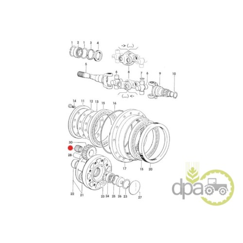 RULMENT PINION SATELIT FATA