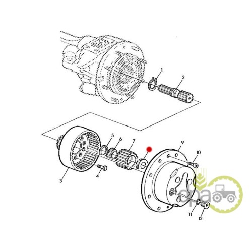 RULMENT PINION SATELIT FATA