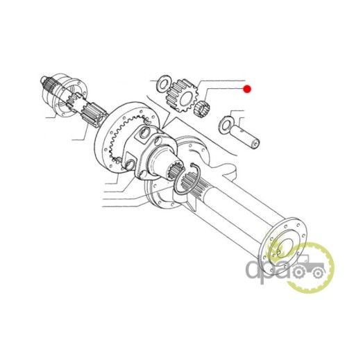 RULMENT PINION SATELIT SPATE