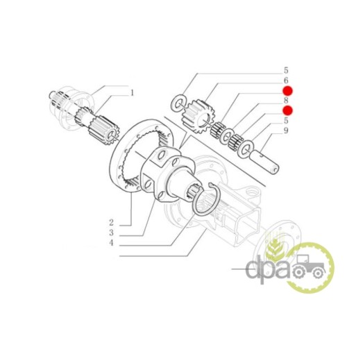 RULMENT PINION SATELIT SPATE