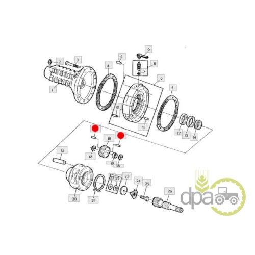 RULMENT PINION SATELIT SPATE