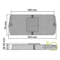 STICLA LAMPA STANGA SAU DREAPTA SPATE
