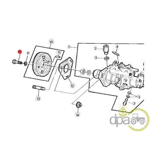 SURUB PINION POMPA INJECTIE