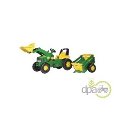 TRACTOR CU PEDALE REMORCA SI INCARCATOR JOHN DEERE