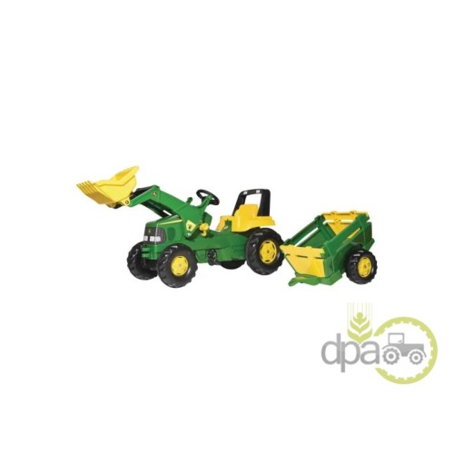 TRACTOR CU PEDALE REMORCA SI INCARCATOR JOHN DEERE