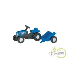 TRACTOR CU PEDALE SI REMORCA NEW HOLLAND T7040