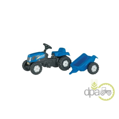 TRACTOR CU PEDALE SI REMORCA NEW HOLLAND T7040