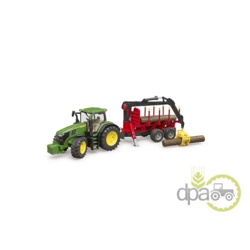 TRACTOR CU REMORCA JUCARIE JOHN DEERE 7R350
