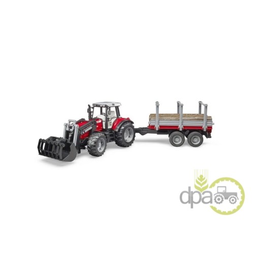 TRACTOR JUCARIE MASSEY FERGUSON 7480 CU INCARCATOR SI REMORCA